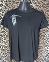 T-shirt noir héron masculin